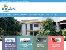 Tablet Screenshot of kisanagro.com